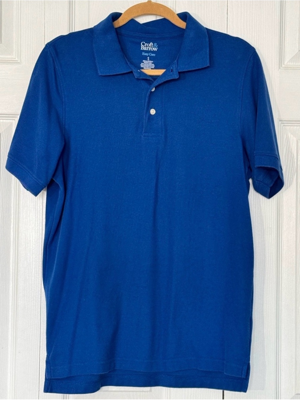 Croft & Barrow Men's Blue Polo Shirt Size Small